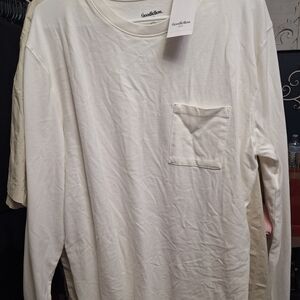 Goodfellow & Co Men's Cream Long Sleeve Tee